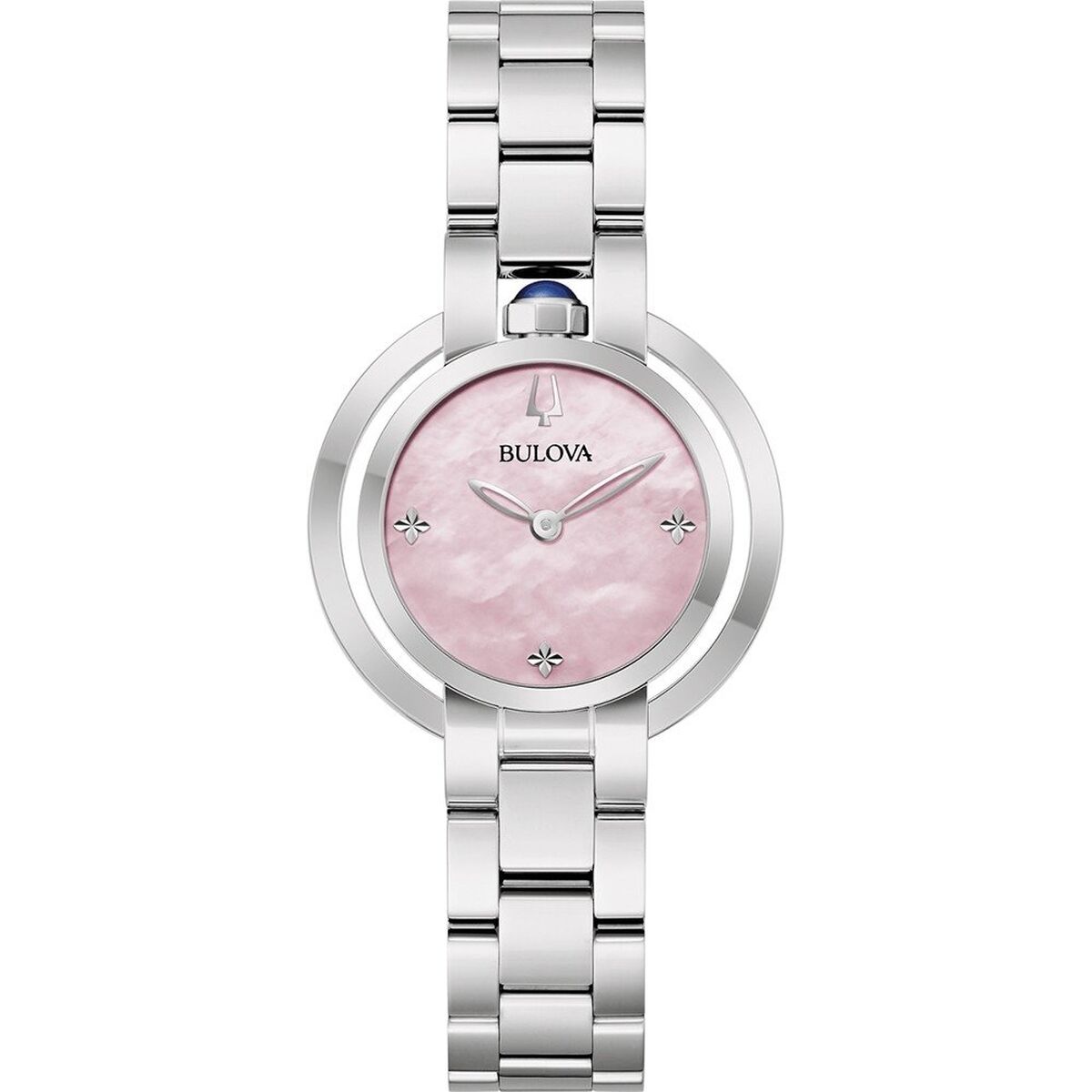 Damklocka Bulova 96L338 Silvrig