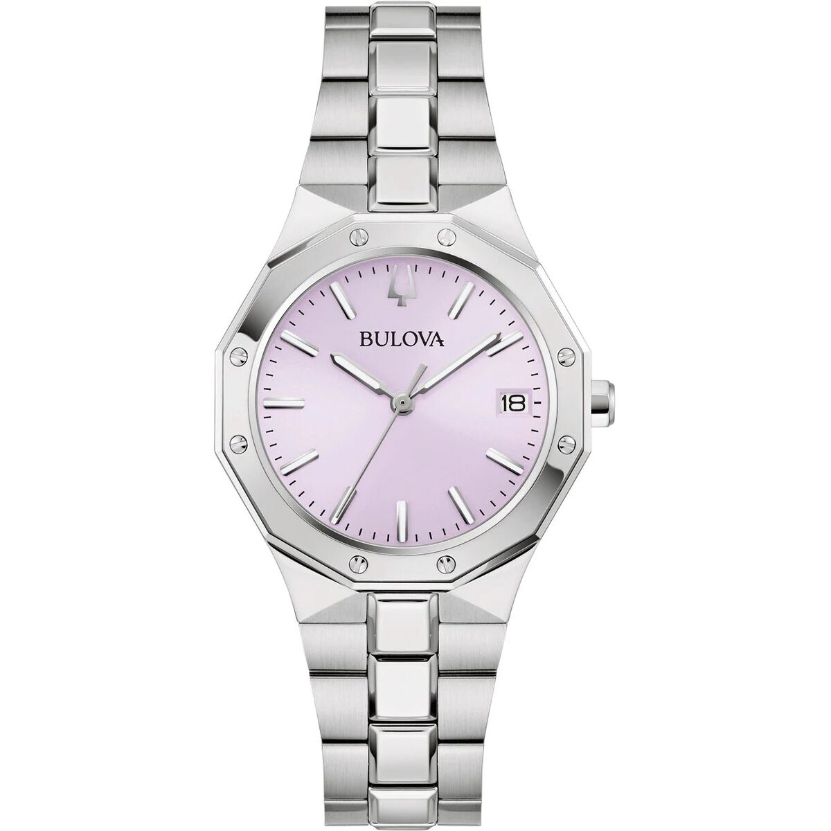 Damklocka Bulova 96M170 Silvrig