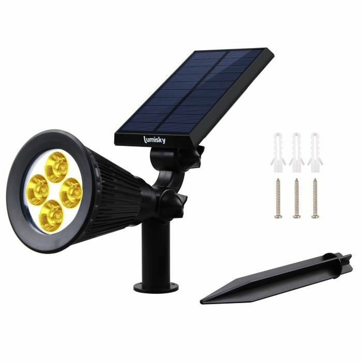Lampa Lumi Garden Svart 5 V 250 Lm (2 antal) - 2