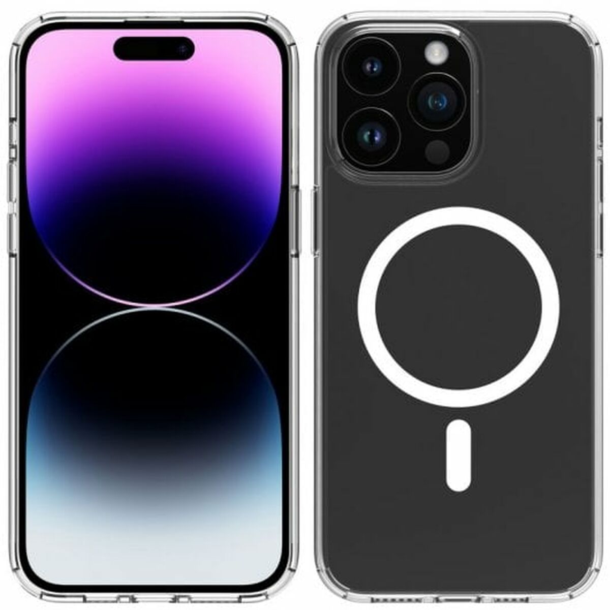 Mobilfodral Muvit iPhone 15 Plus Transparent Apple - 2