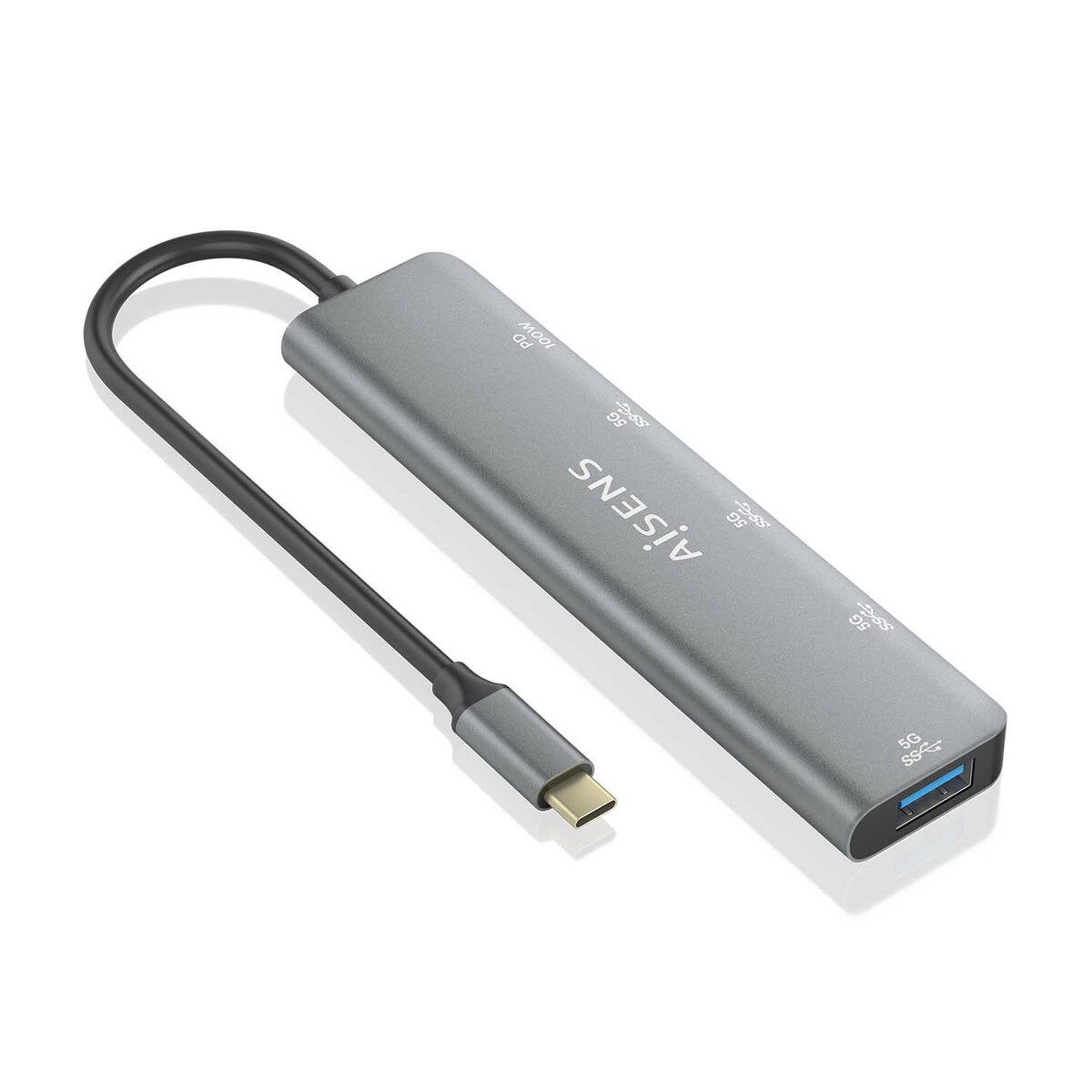 USB-HUB Aisens A109-0857 Grå Multicolour (1 antal)