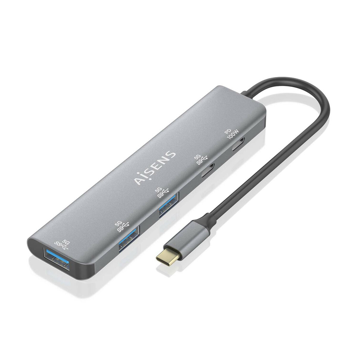 USB-HUB Aisens A109-0857 Grå Multicolour (1 antal) - 2