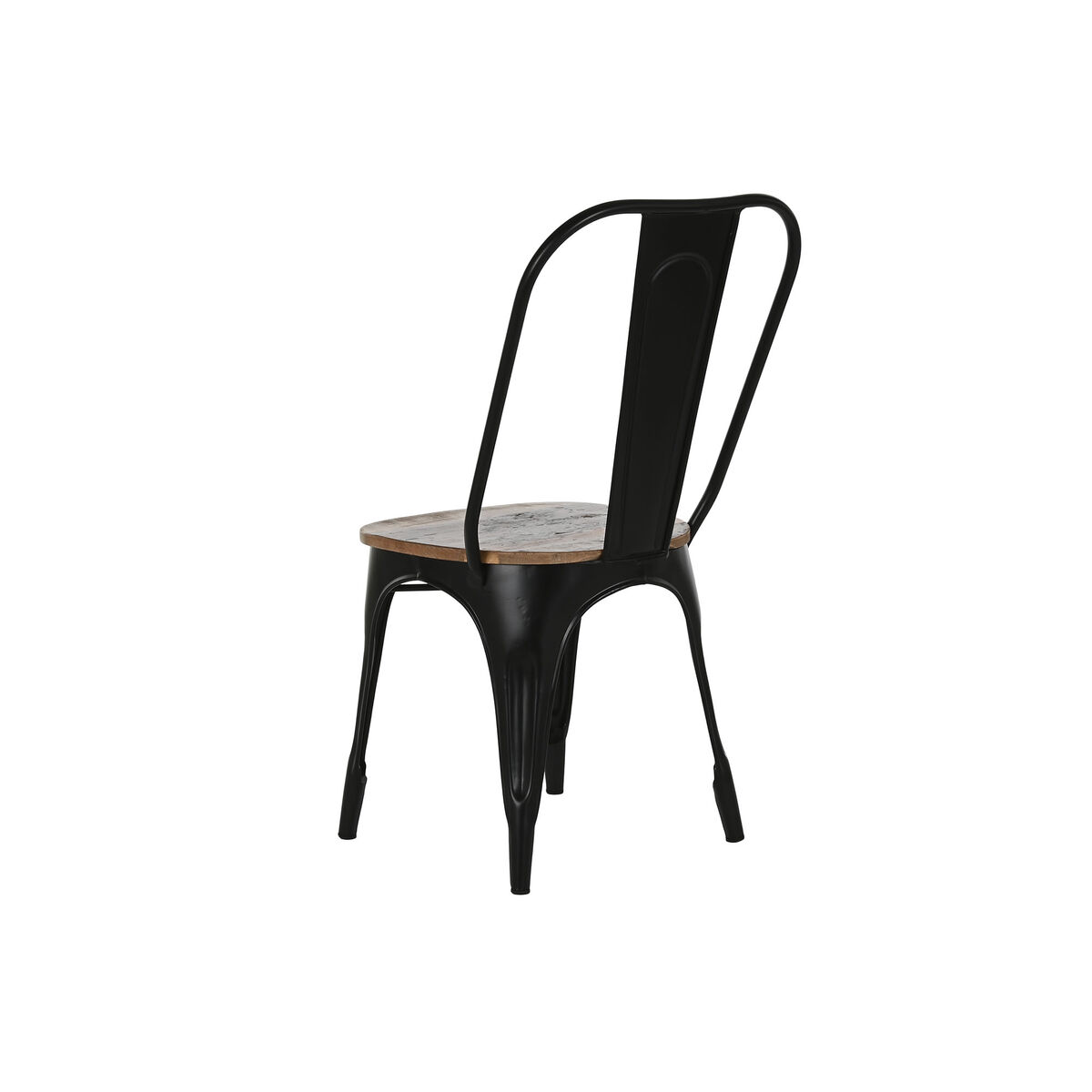 Matsalsstol Home ESPRIT Svart Mörkbrun Trä Metall 48 x 55 x 92 cm - 2