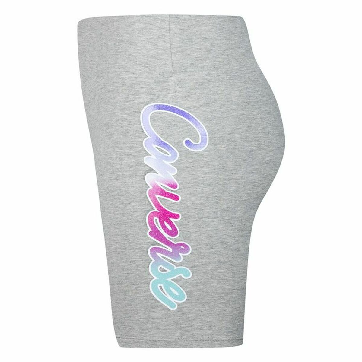 Sport-leggings, Barn Script Glitter High Converse Rise Biker Ljusgrå - 7