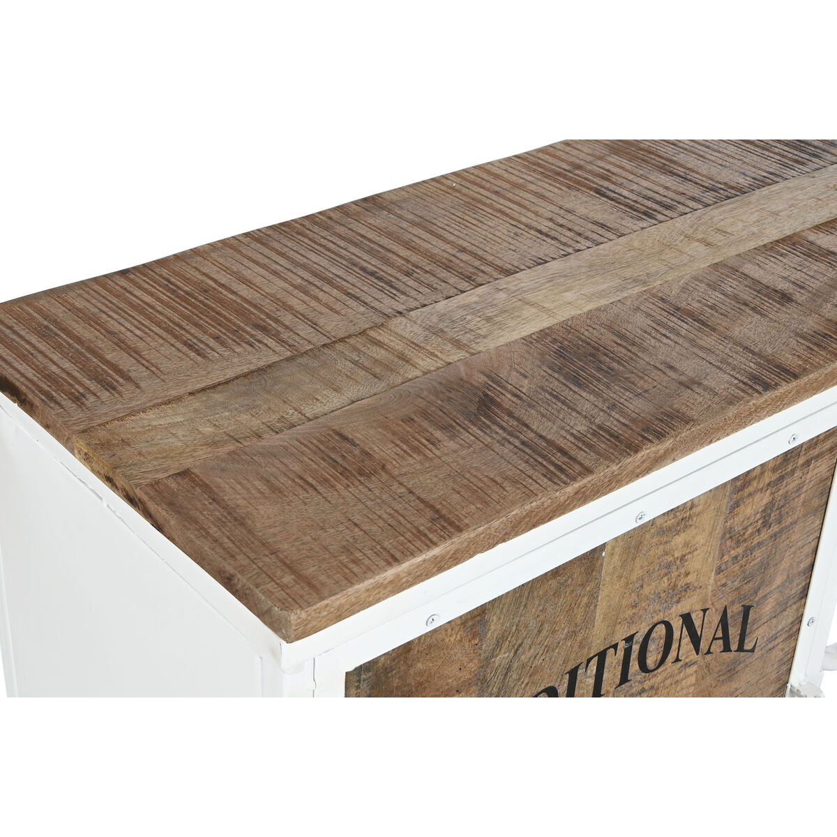 Console DKD Home Decor Vit Brun Metall 165 x 35,5 x 83,8 cm - 11