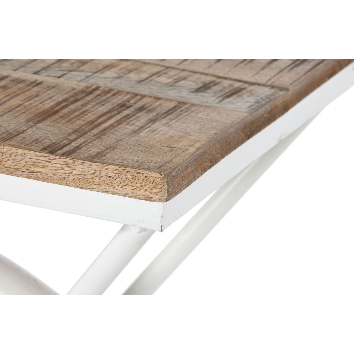Console DKD Home Decor Vit Brun Metall 165 x 35,5 x 83,8 cm - 12
