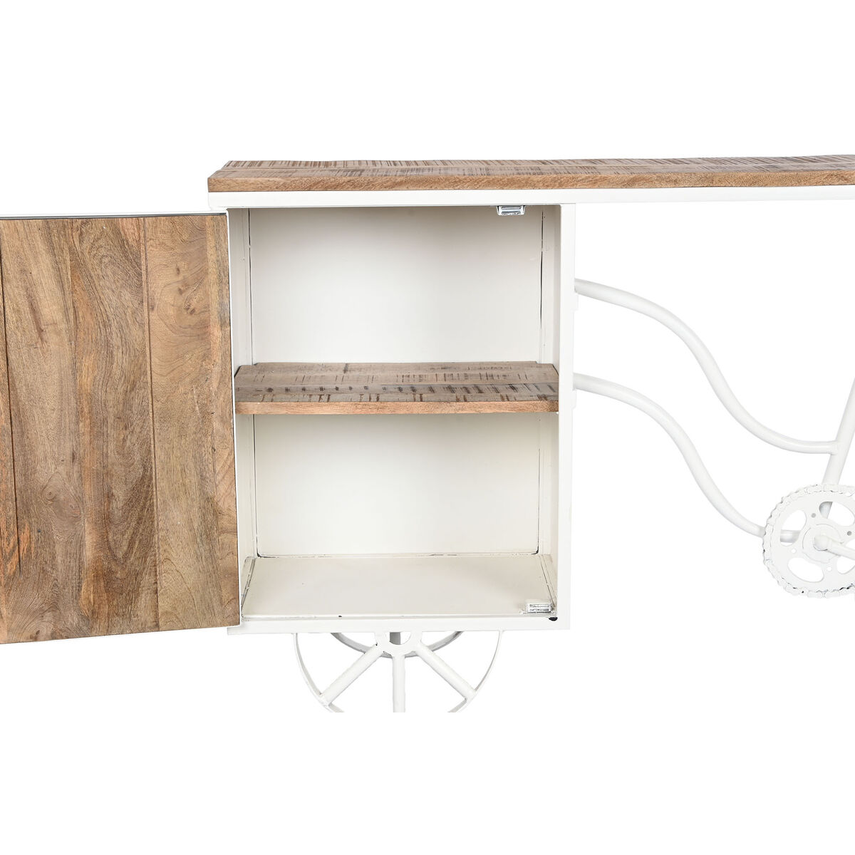 Console DKD Home Decor Vit Brun Metall 165 x 35,5 x 83,8 cm - 10