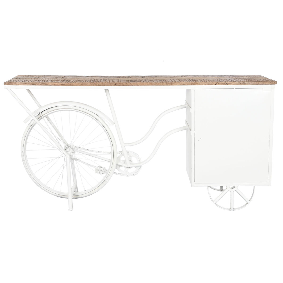 Console DKD Home Decor Vit Brun Metall 165 x 35,5 x 83,8 cm - 4