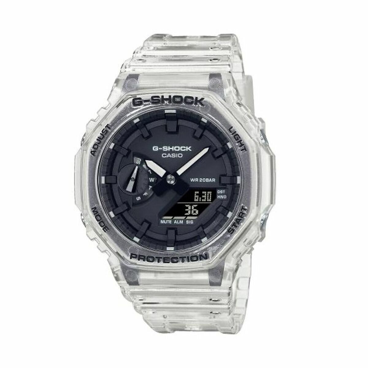 Klocka Sportig Casio GA-2100SKE-7AER Transparent