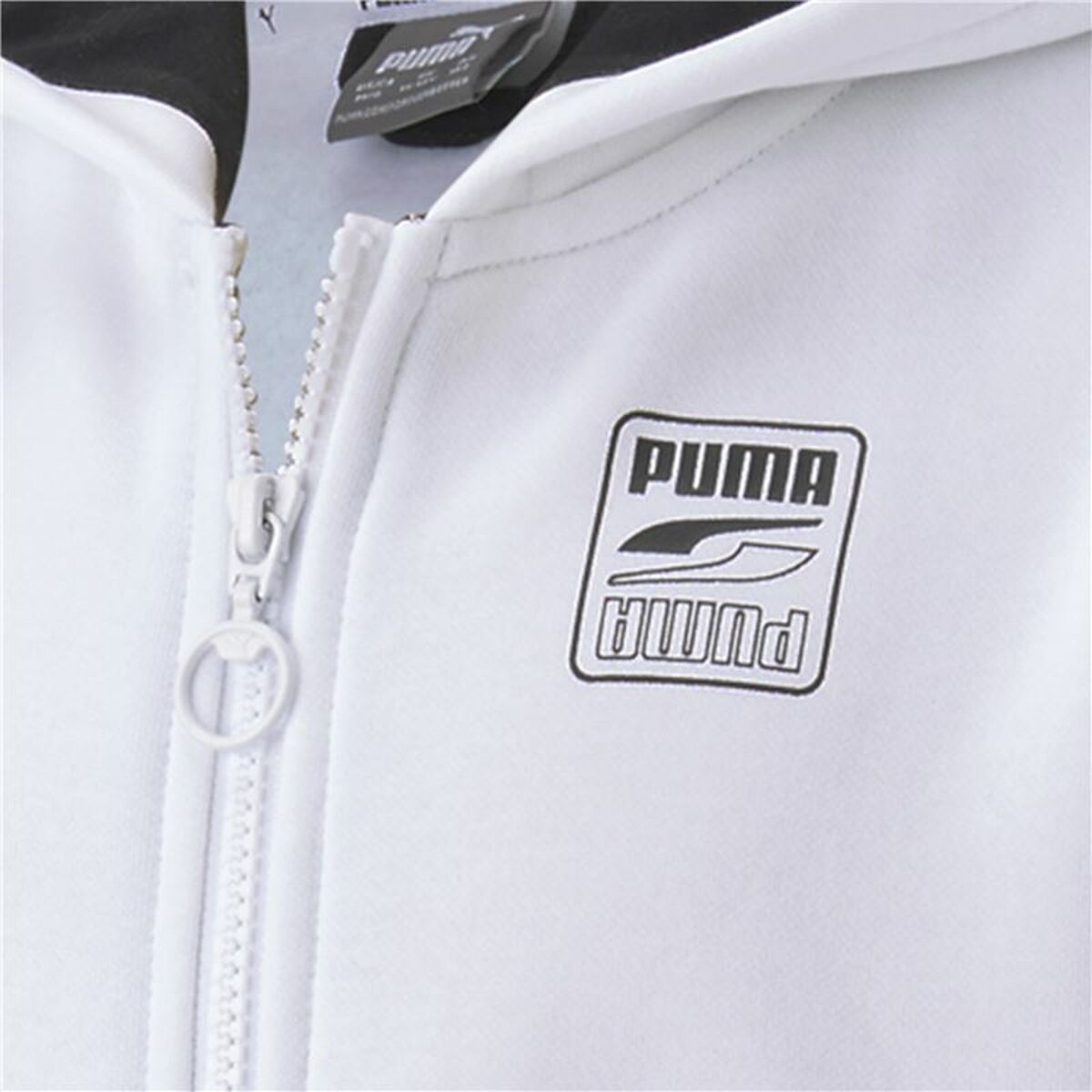 Sportjacka, Barn Rebel Puma Block Full-Zip Hoodie  Vit - 5
