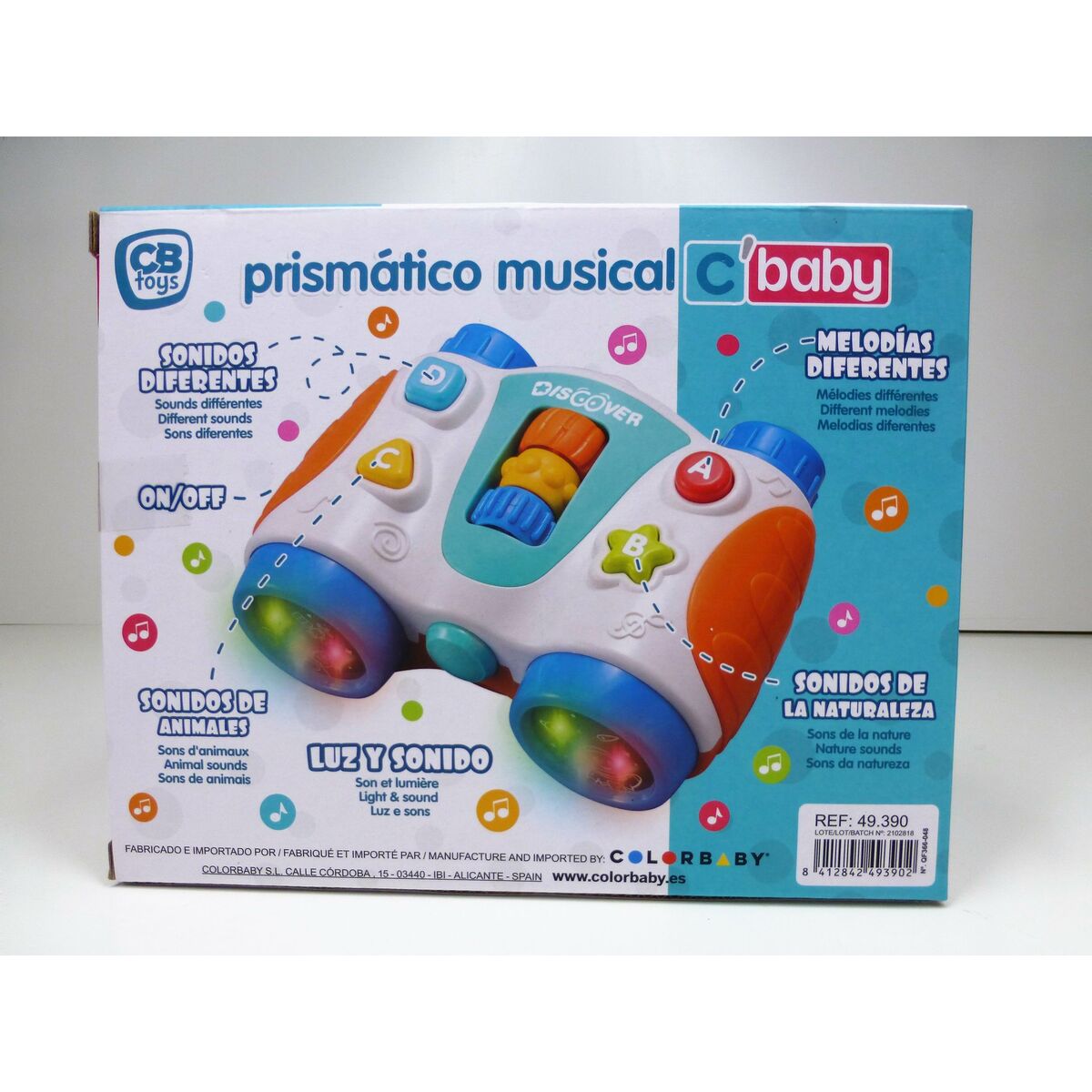 Interaktiv leksak för småbarn Colorbaby Kikare 13,5 x 6 x 10,5 cm (6 antal) - 15