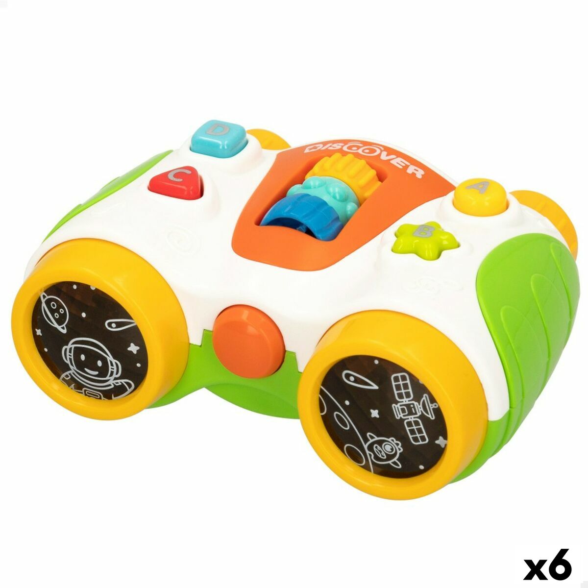 Interaktiv leksak för småbarn Colorbaby Kikare 13,5 x 6 x 10,5 cm (6 antal) - 8
