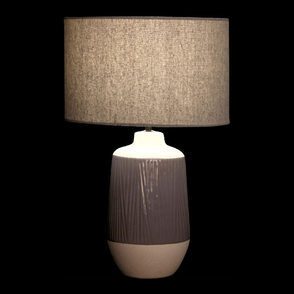 Bordslampa DKD Home Decor Polyester Porslin 220 V 40 W (2 pcs) (35 x 35 x 53 cm) - 5