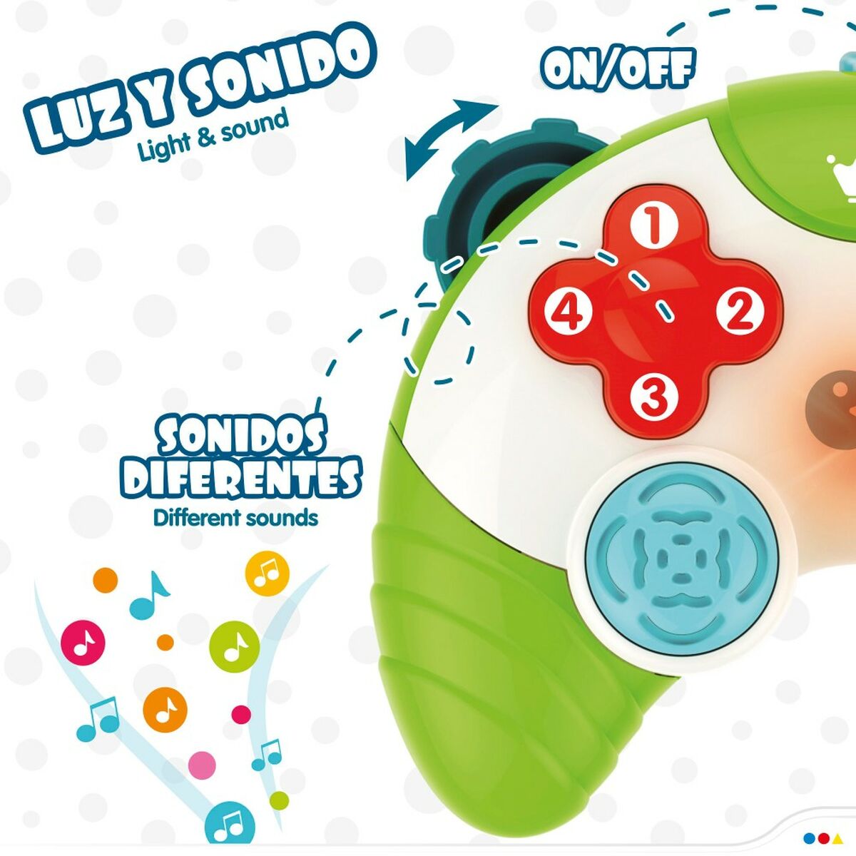 Toy controller Colorbaby Grön 15 x 5,5 x 12 cm (6 antal) - 5