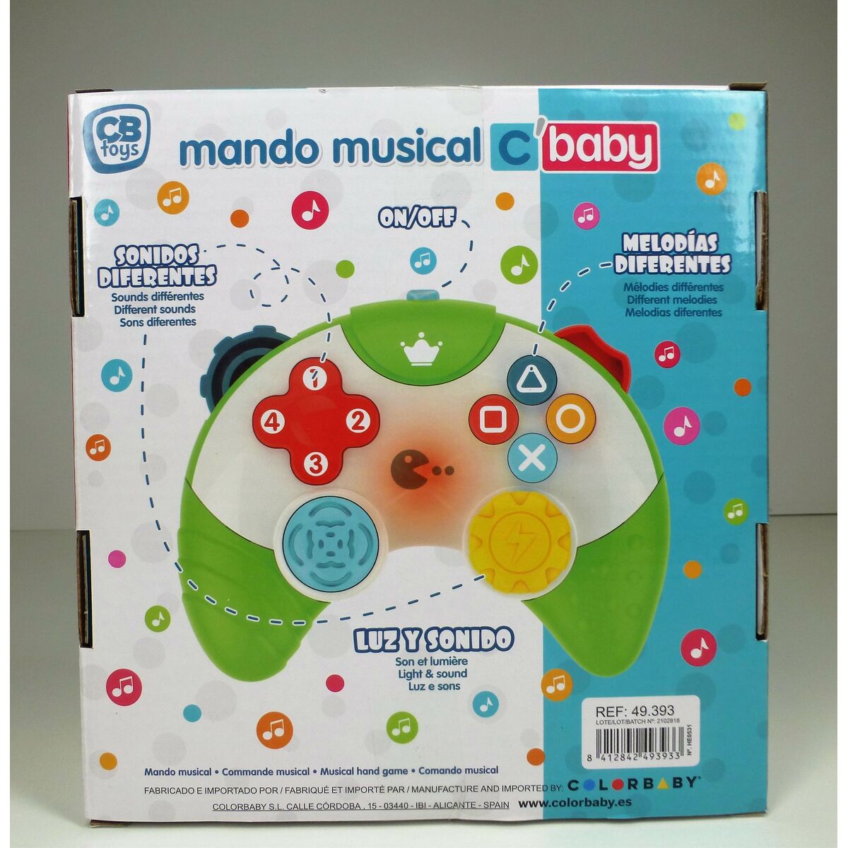 Toy controller Colorbaby Grön 15 x 5,5 x 12 cm (6 antal) - 15
