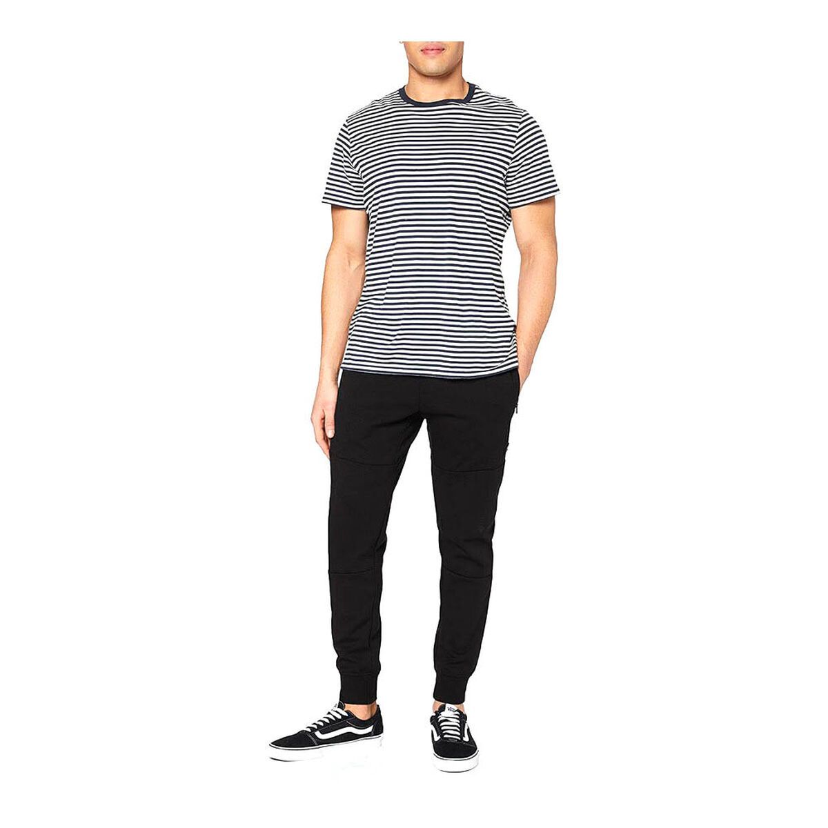 Nederdel träningsoverall för vuxna KNIT Jack & Jones 12184970 Svart - 3