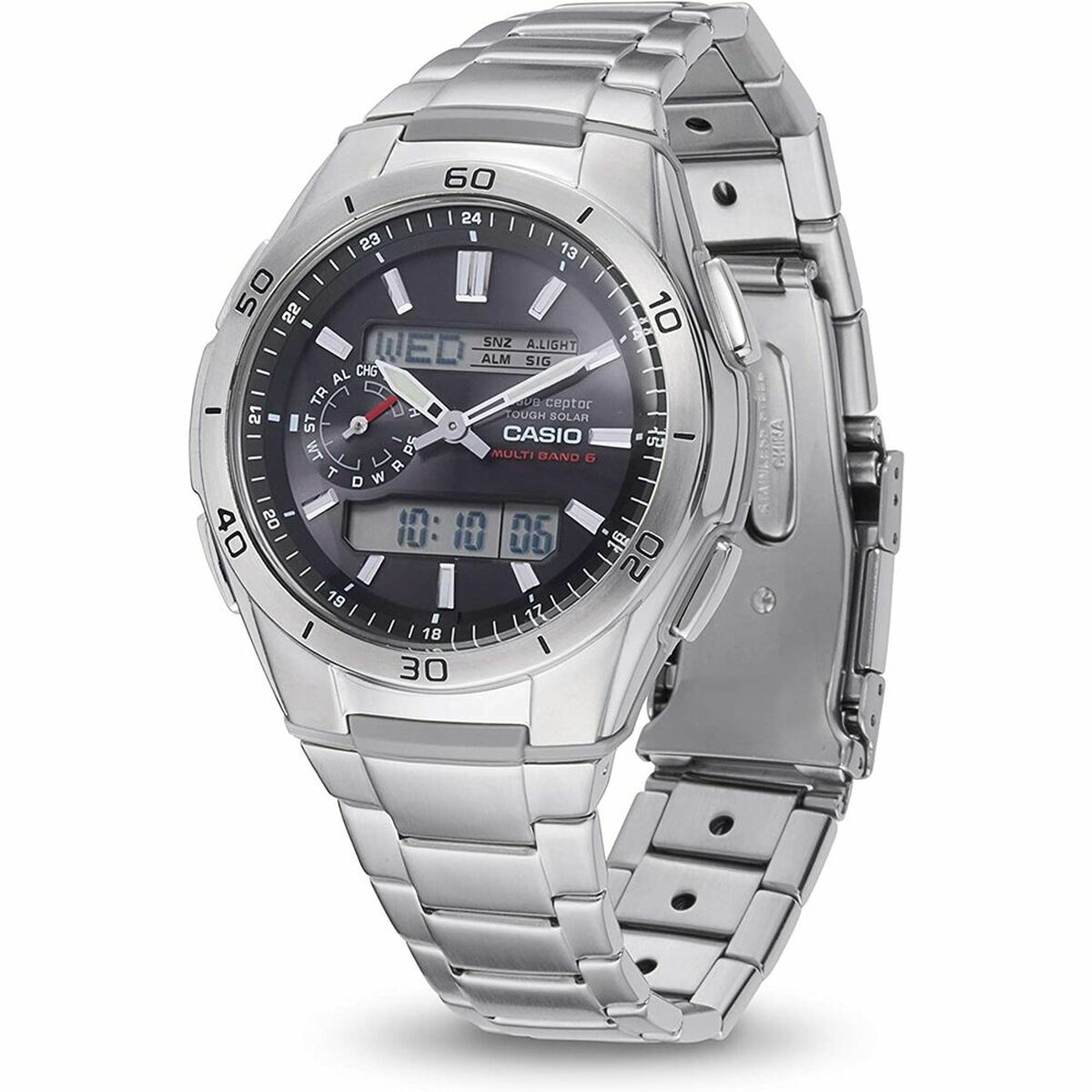 Herrklocka Casio WVA-M650D-1AER Svart Grå Silvrig - 2