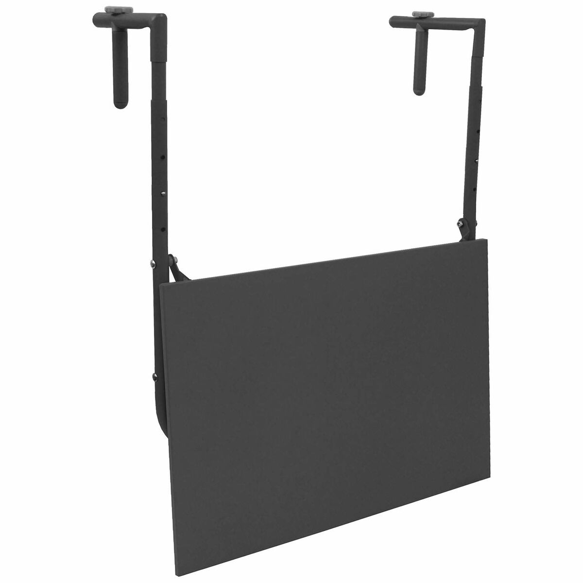 Hopfällbart bord för balkong Ambiance Svart Mörkgrå 60 x 43 cm - 2