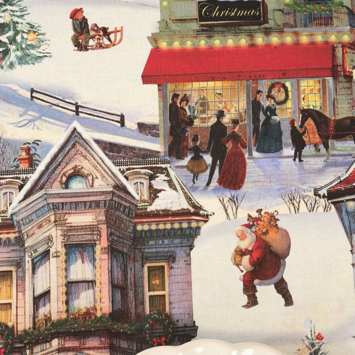 Fläckresistent bordsduk i harts Belum Christmas City Multicolour 300 x 150 cm - 3