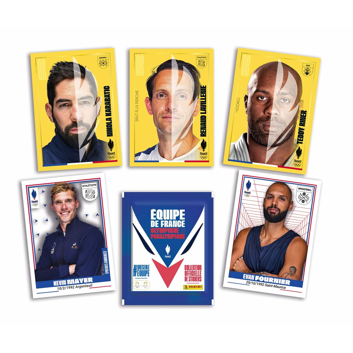 Klistermärken Panini Olympique France 7 Delar - 4