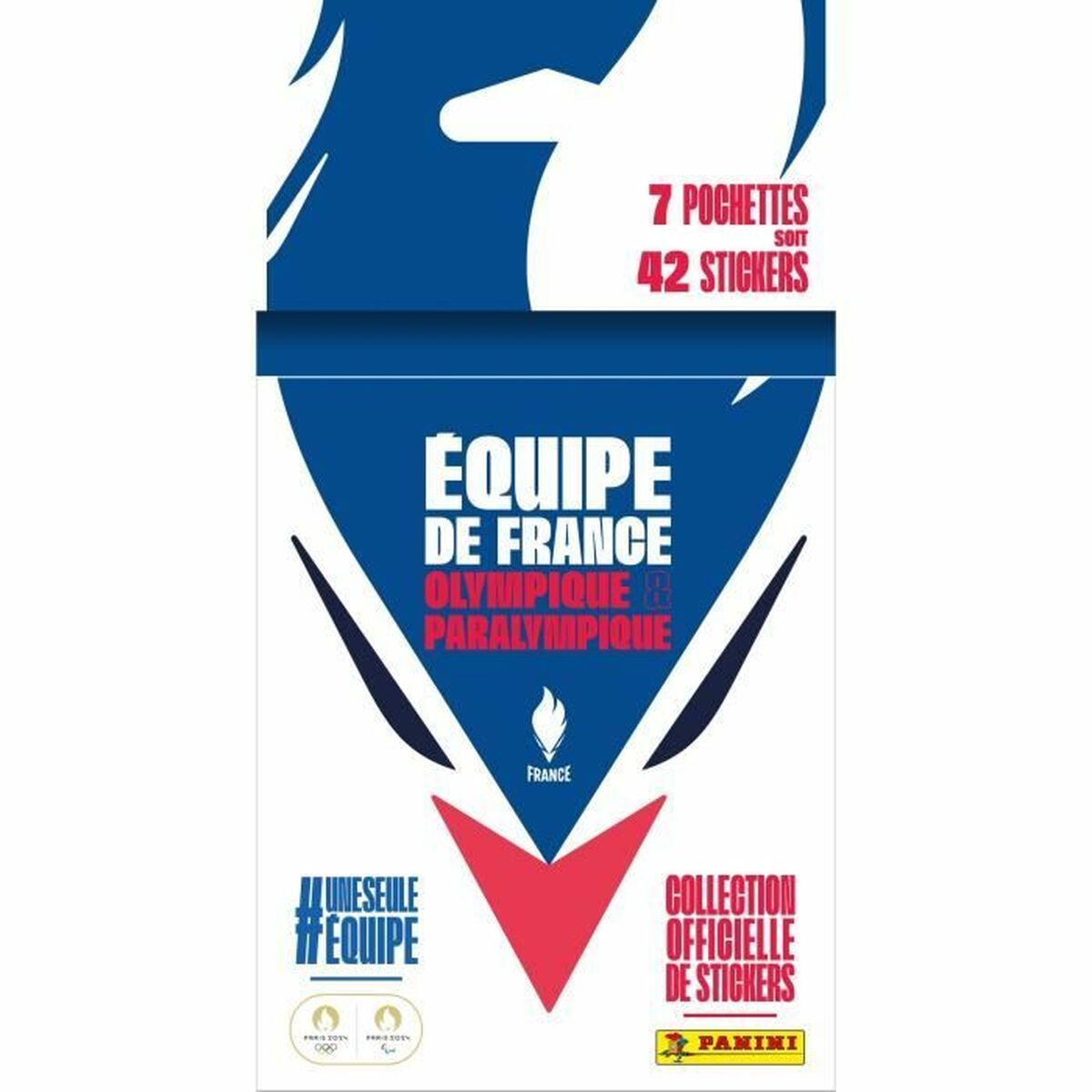 Klistermärken Panini Olympique France 7 Delar