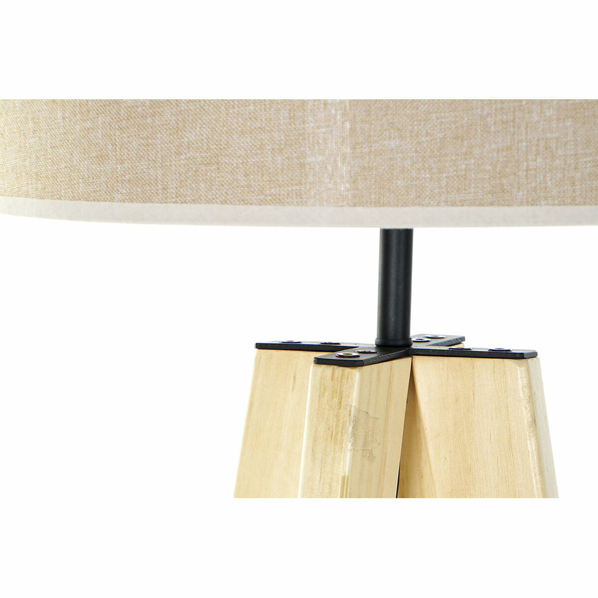 Golvlampa DKD Home Decor Brun Beige Multicolour Trä 50 W 220 V 40 x 40 x 148 cm - 3