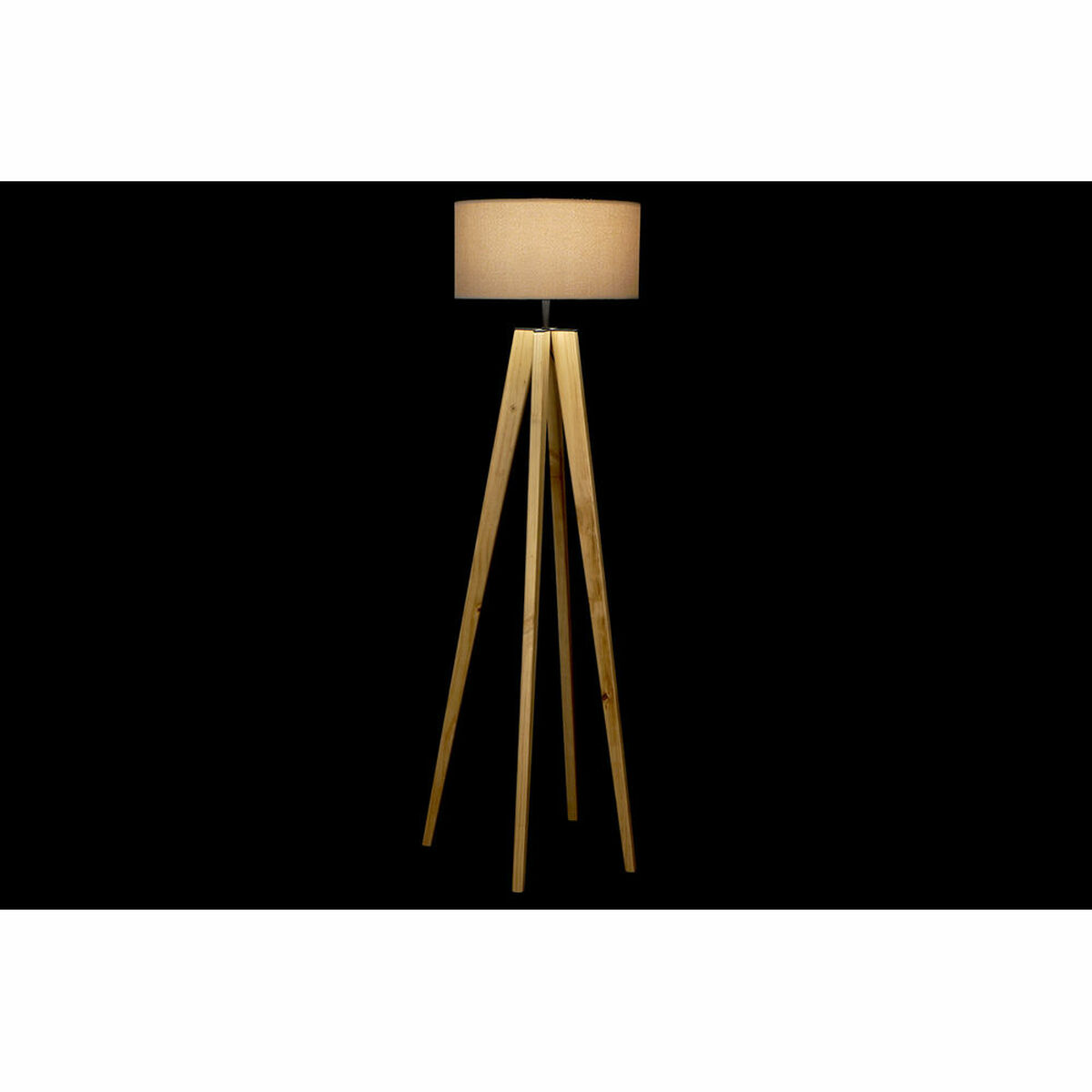 Golvlampa DKD Home Decor Brun Beige Multicolour Trä 50 W 220 V 40 x 40 x 148 cm - 2
