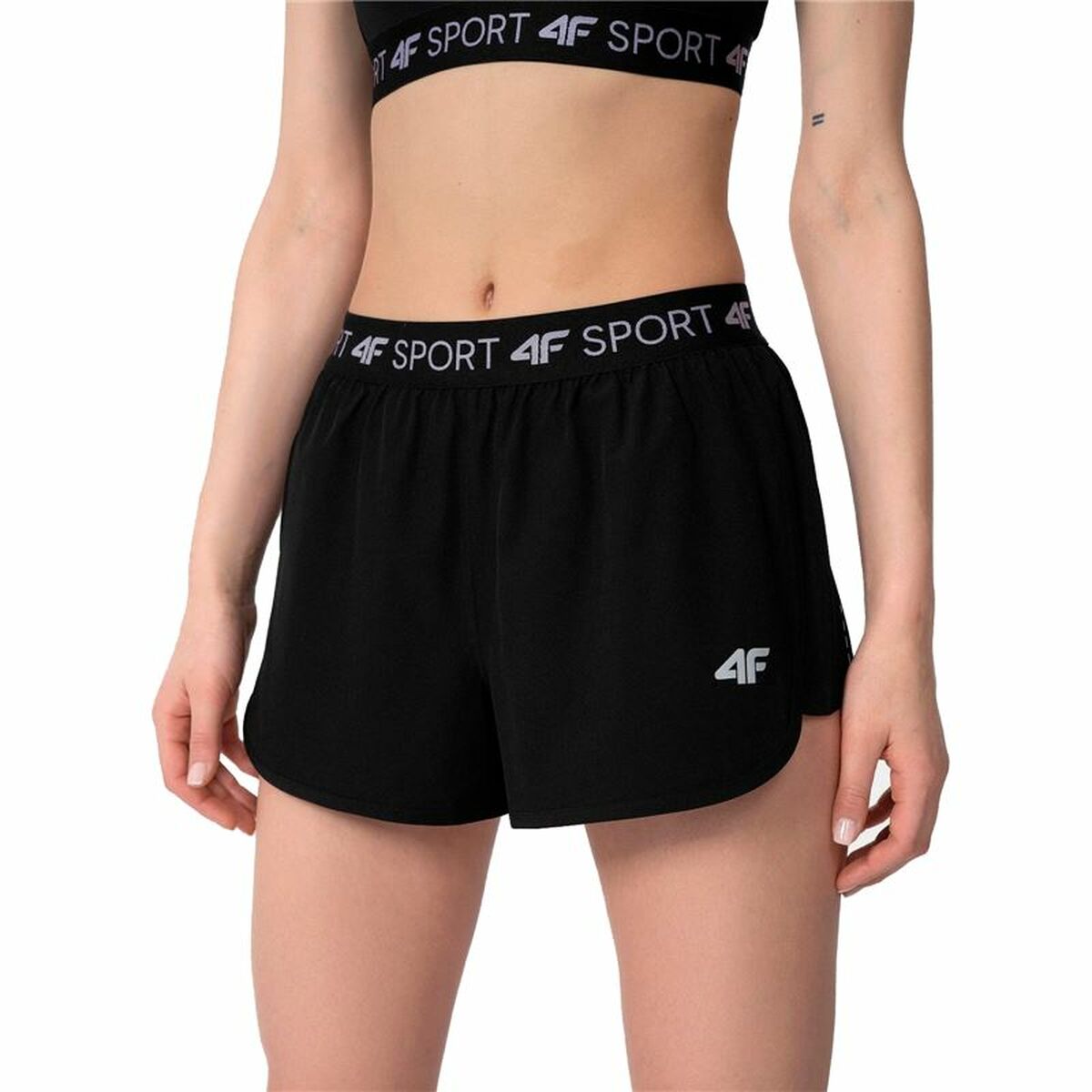Sportshorts för kvinnor 4F Quick-Drying Svart - 2