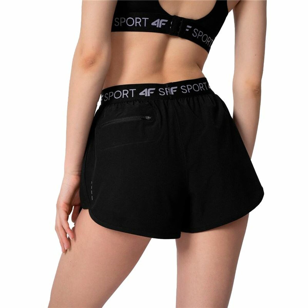 Sportshorts för kvinnor 4F Quick-Drying Svart - 3
