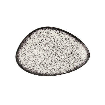 Platt skål Ariane Rock Triangulär Svart Keramik Ø 29 cm (6 antal)