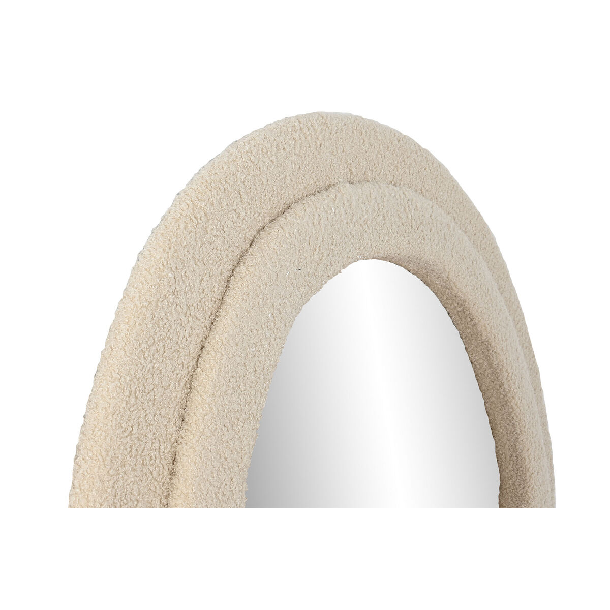 Väggspegel Home ESPRIT Vit Vågor Sammet Scandi 75 X 4 X 177 cm - 2