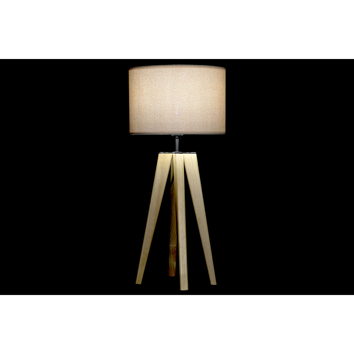 Bordslampa DKD Home Decor Beige Trä Brun 220 V 50 W 30 x 30 x 69 cm - 2