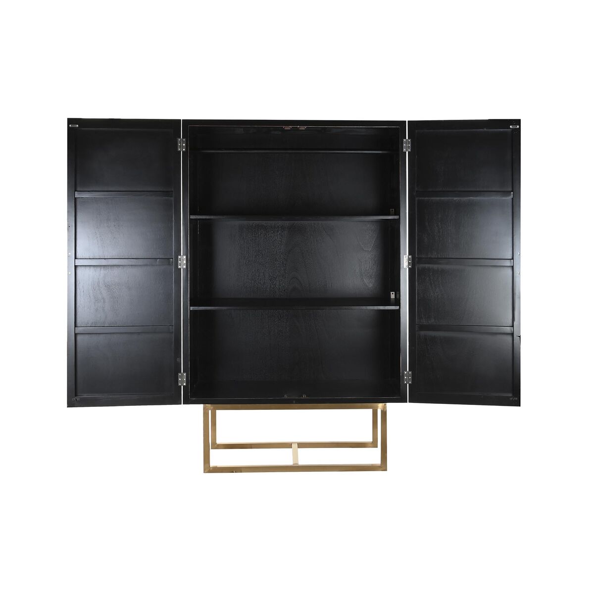 Skåp DKD Home Decor   110 x 50 x 180 cm Svart Metall Poppel - 8