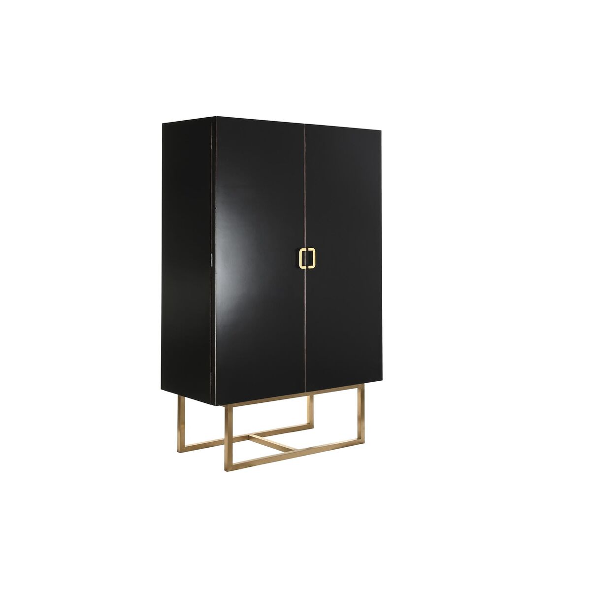 Skåp DKD Home Decor   110 x 50 x 180 cm Svart Metall Poppel - 13