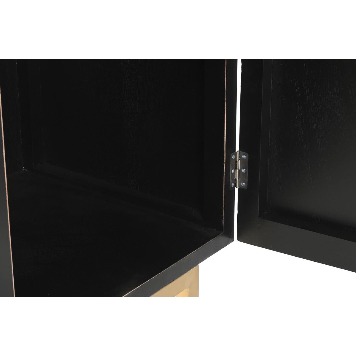 Skåp DKD Home Decor   110 x 50 x 180 cm Svart Metall Poppel - 21