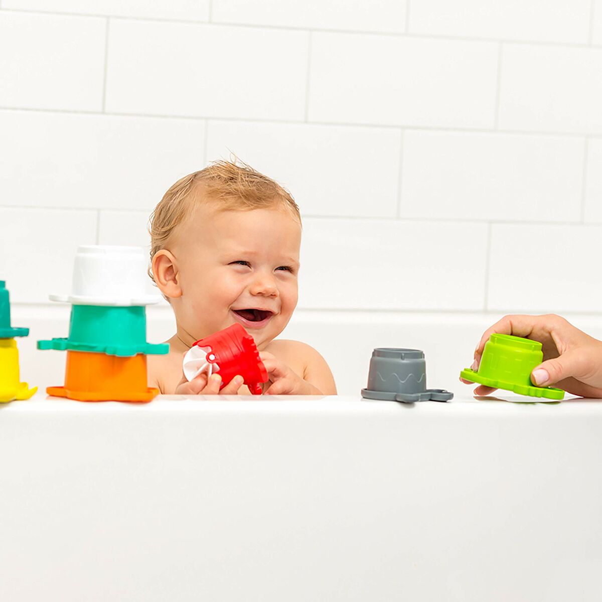Set med badleksaker Infantino Bath Set 17 Delar vatten - 3