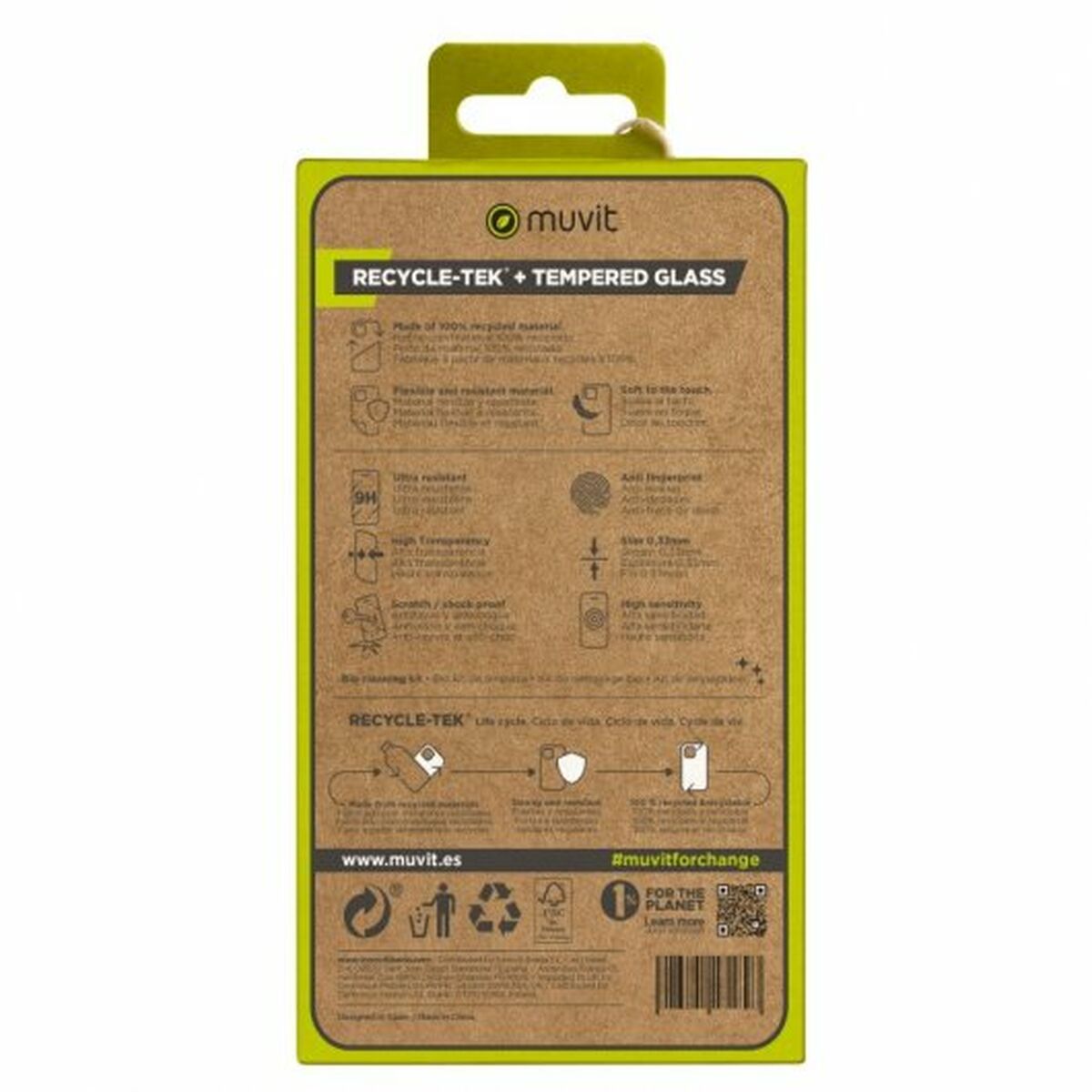 Mobilfodral Muvit iPhone 15 Pro Transparent Apple - 4