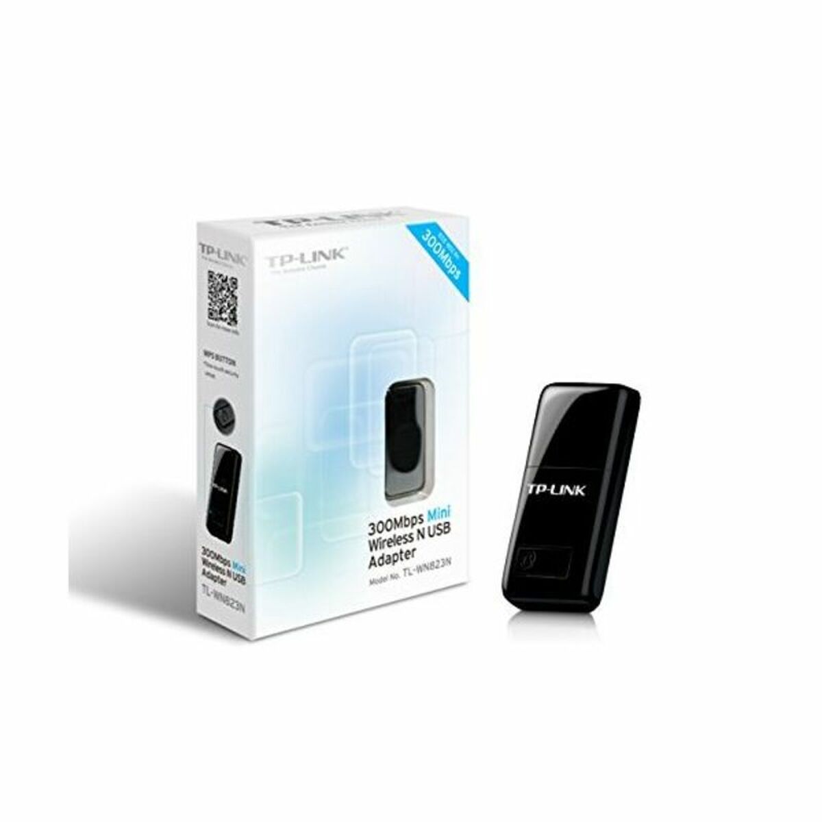 USB WiFi Adapter TP-Link TL-WN823N 300N 2.4 GHz QSS USB - 5