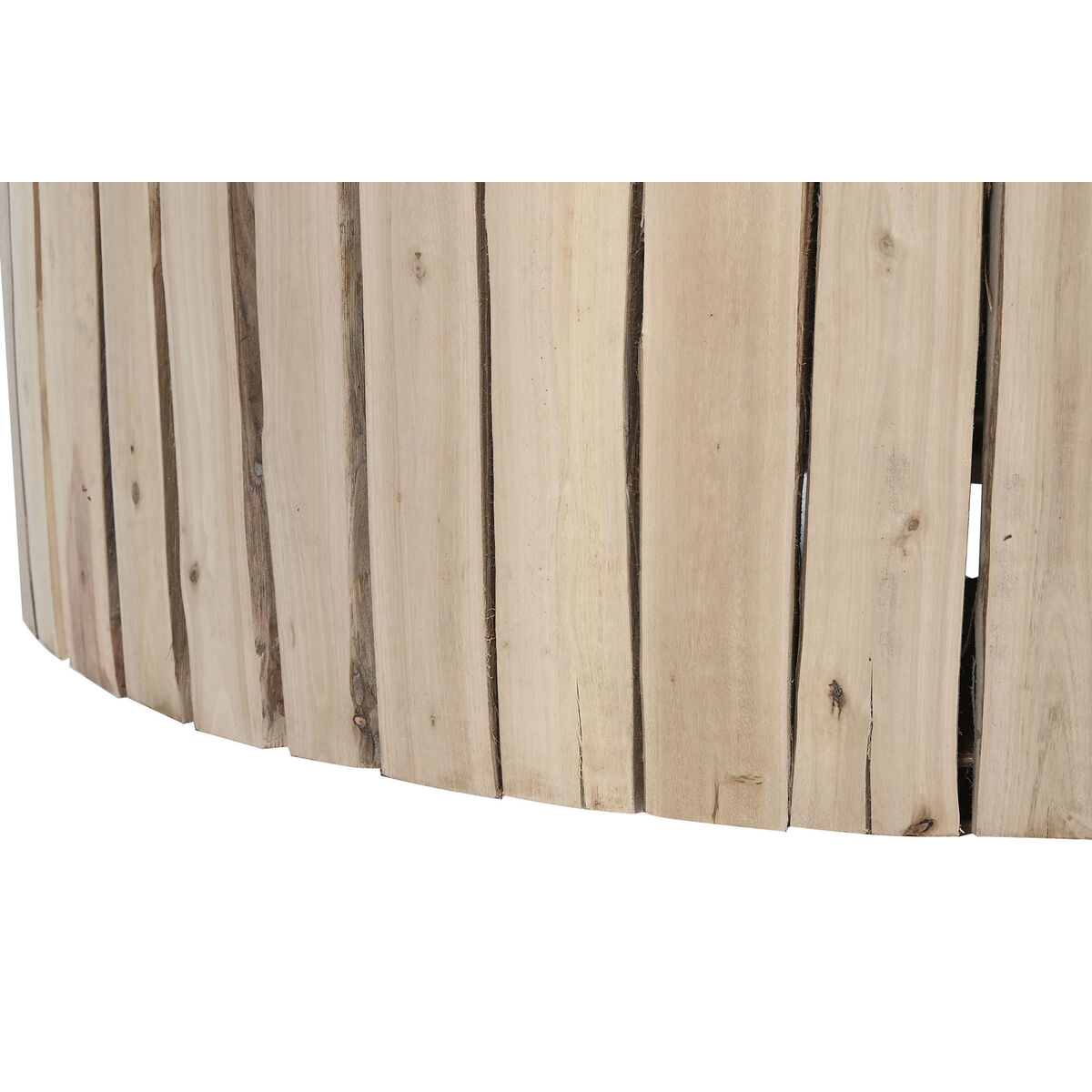 Soffbord Home ESPRIT Naturell Glas Eukalyptus trä 90 x 90 x 30 cm - 4