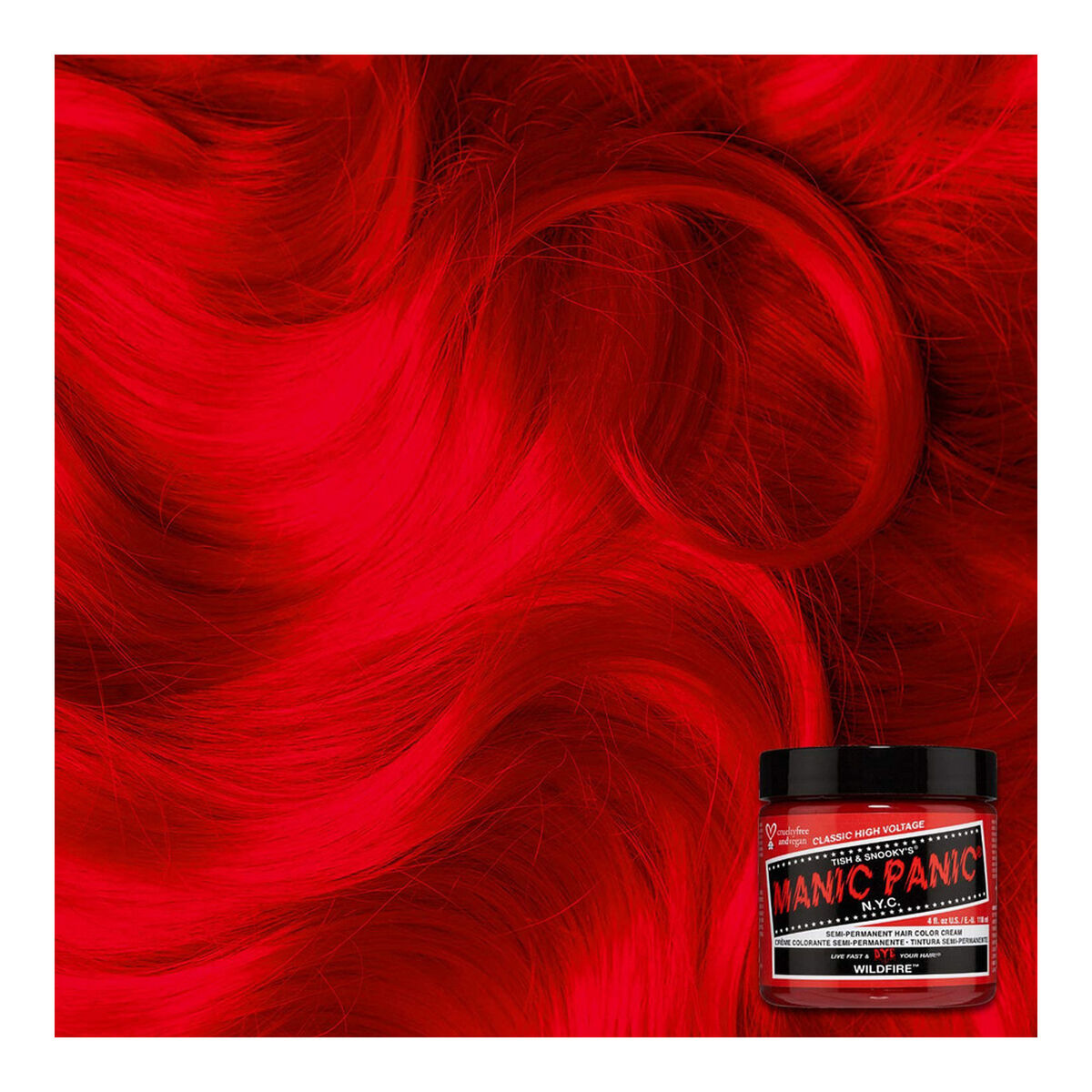 Permanent färg Classic Manic Panic ?612600110104 Wild Fire (118 ml) - 4