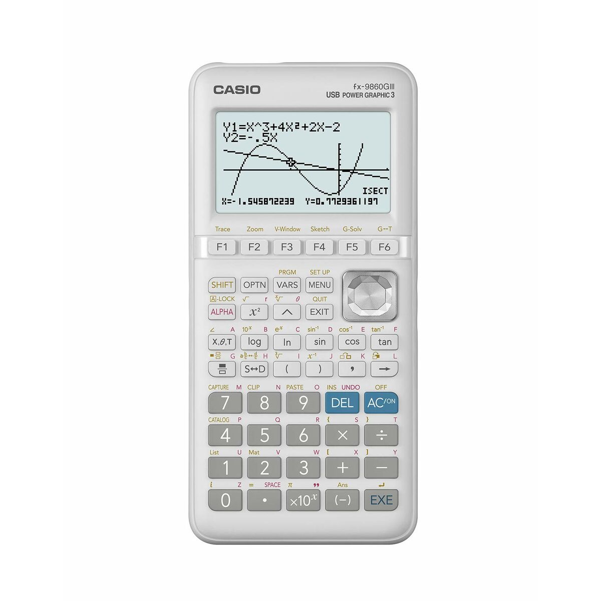 Vetenskaplig Kalkylator Casio FX-9860GIII-W-ET Vit 18,4 x 9,15 x 2,12 cm