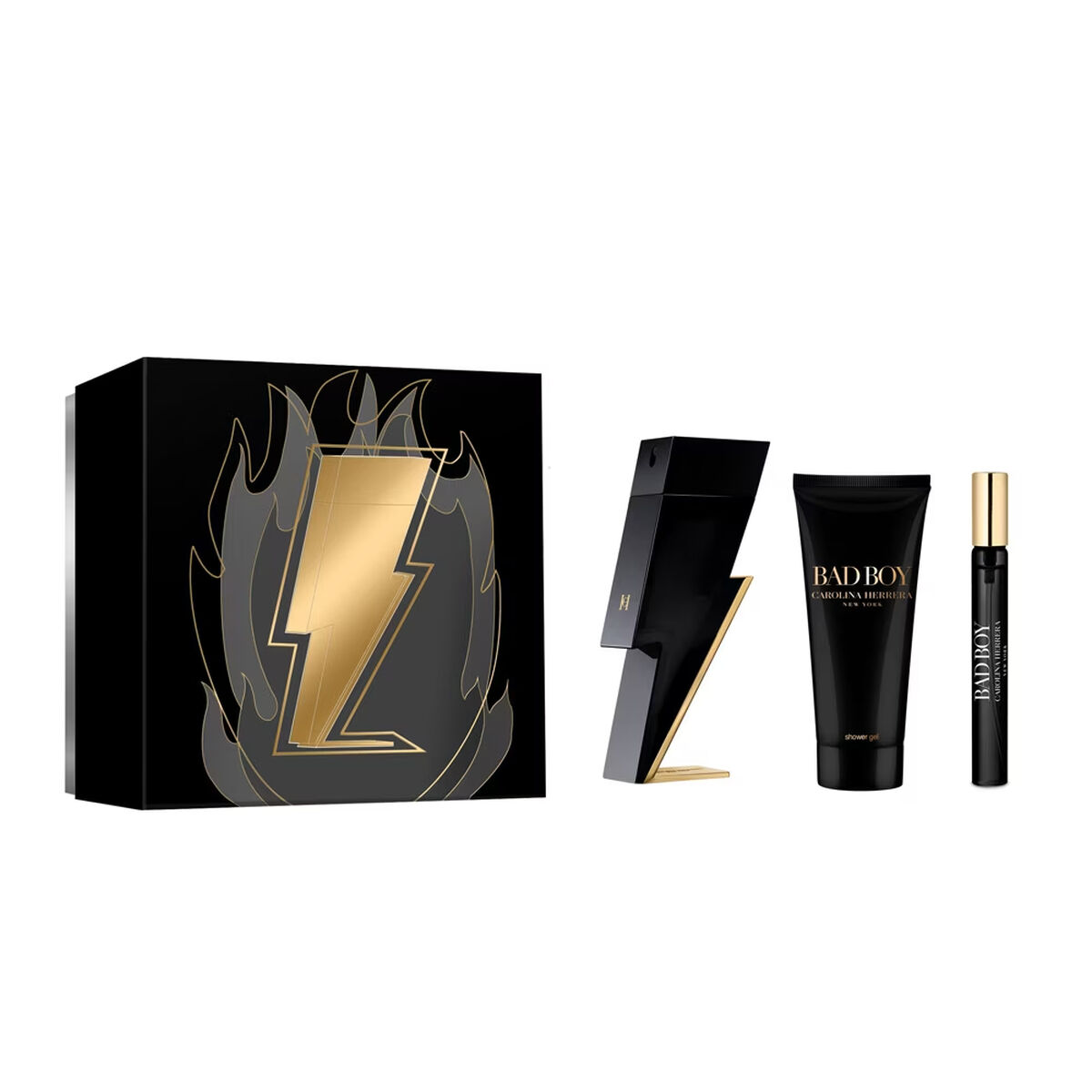 Parfymset Herrar Carolina Herrera EDT Bad Boy 3 Delar