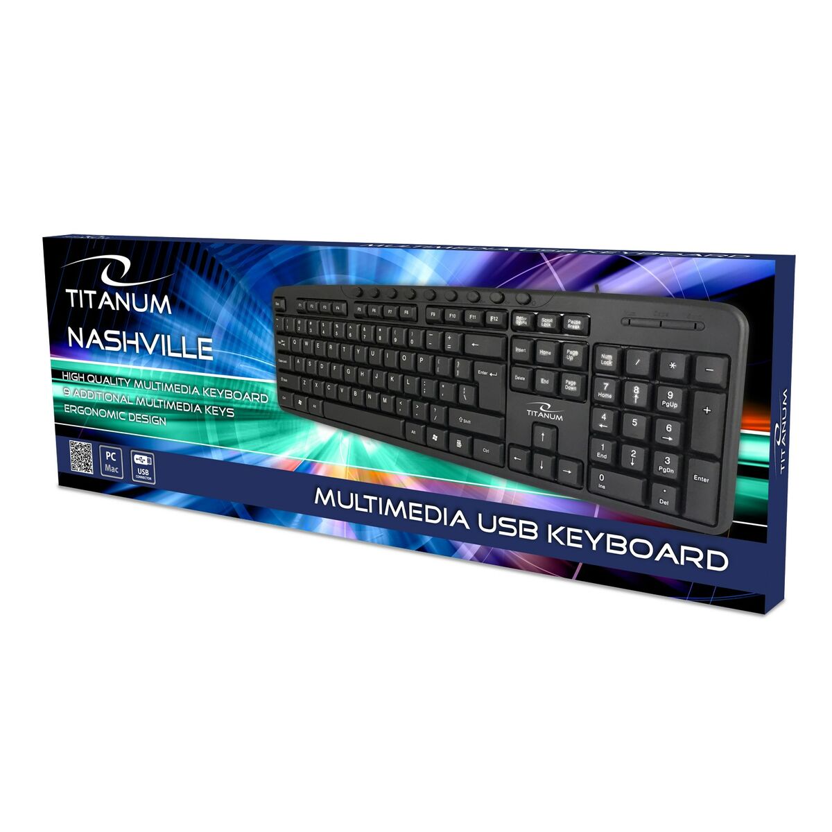 Tangentbord Titanum TK111 Svart - 2