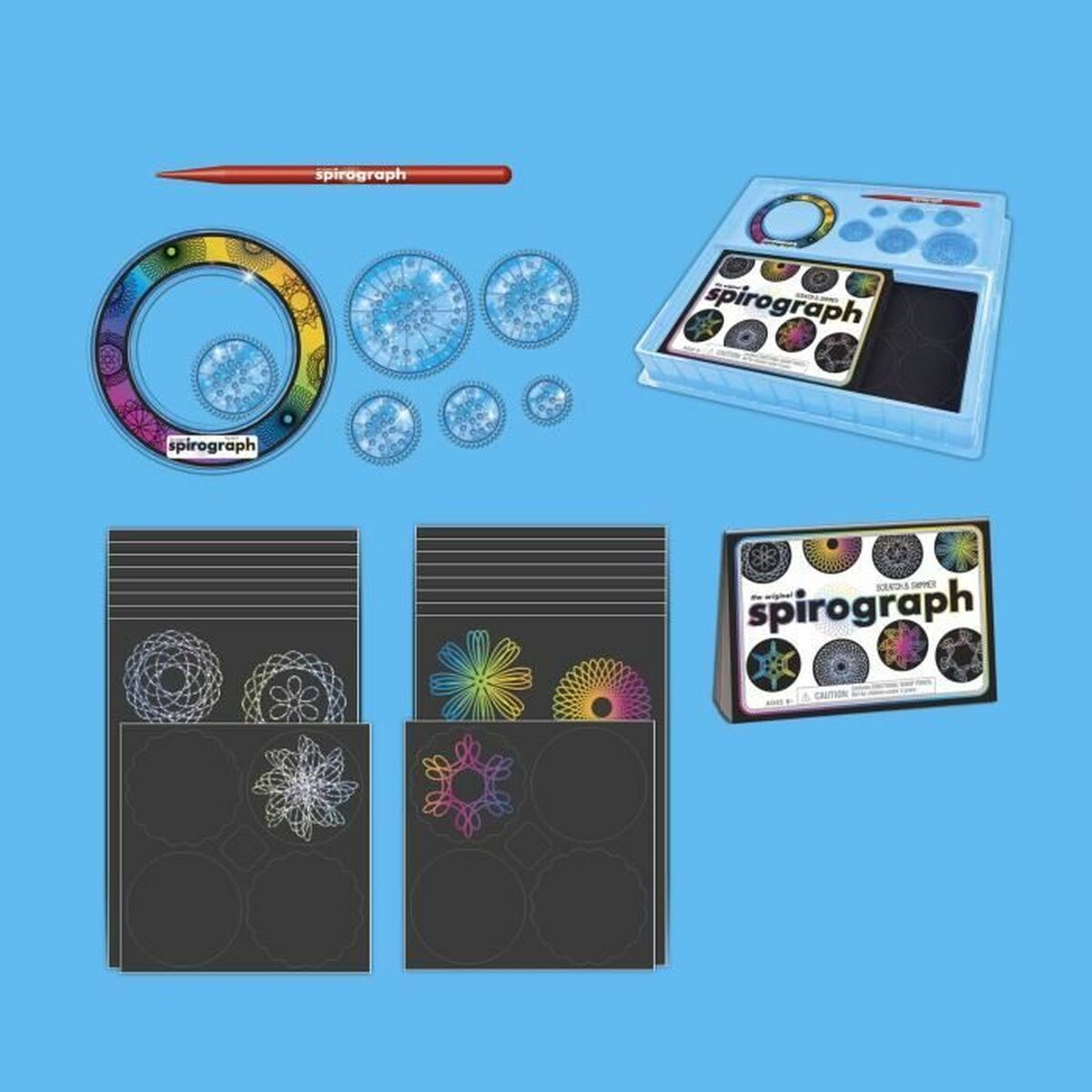 Ritningsset Spirograph Silverlit Svart - 3