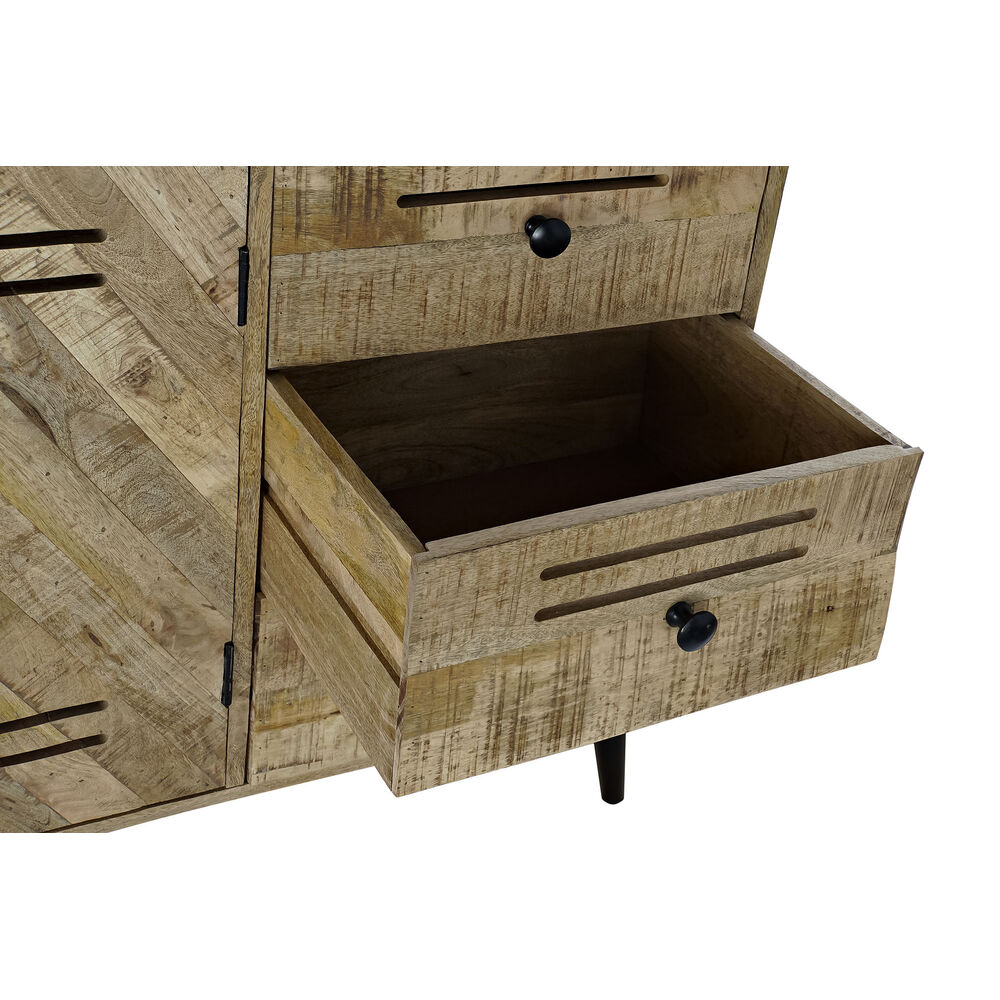 Skänk DKD Home Decor   Svart Metall Mangoträ 140 x 40 x 93 cm - 6