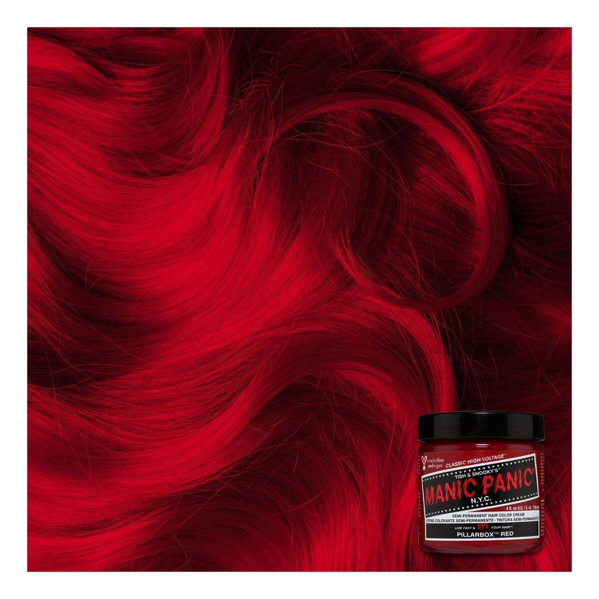 Permanent färg Classic Manic Panic Pillarbox Red (118 ml) - 3