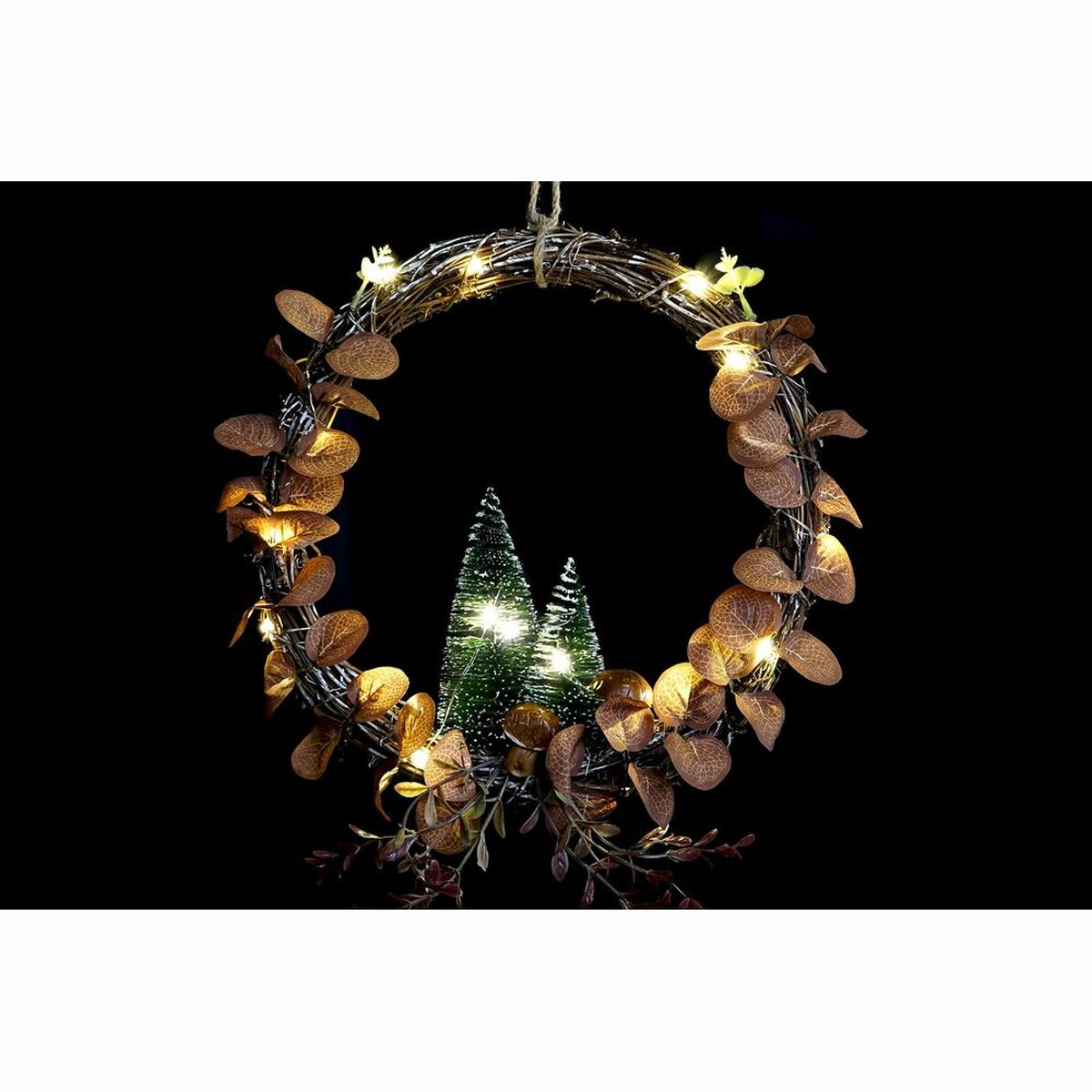 Julgranskula DKD Home Decor LED Ljus Träd (2 antal) (30 x 2 x 30 cm) - 2