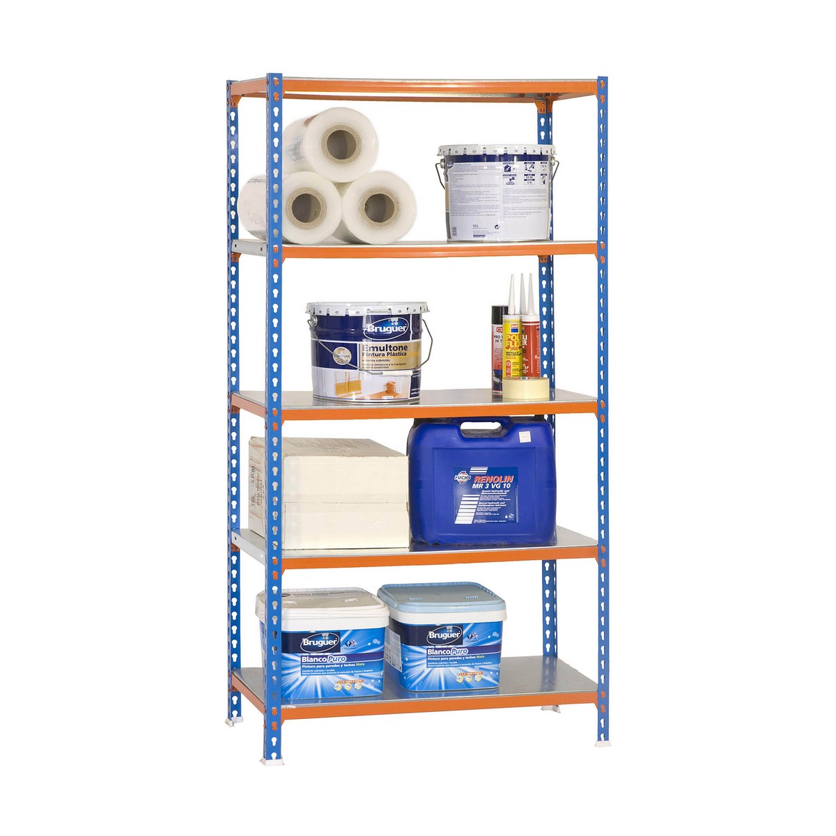 Bokhylla Simon Rack Simonclick Plus 5/500 900 kg Metall 5 Hyllor (200 x 100 x 50 cm) - 4