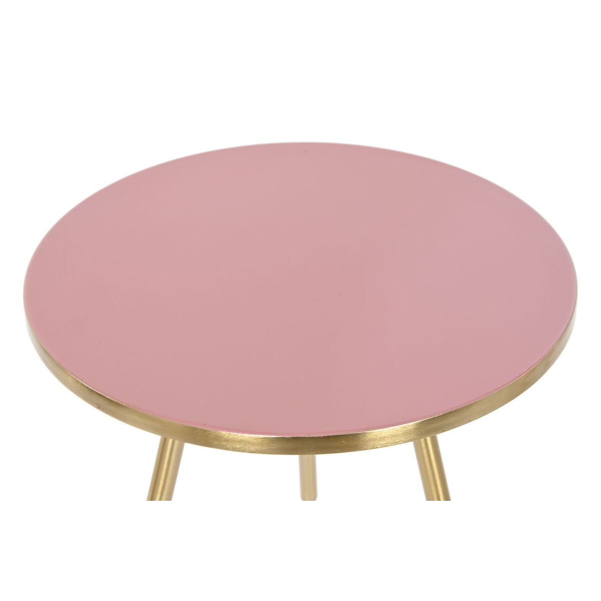 2-bordsset Home ESPRIT Rosa Gyllene 41 x 41 x 51 cm - 6