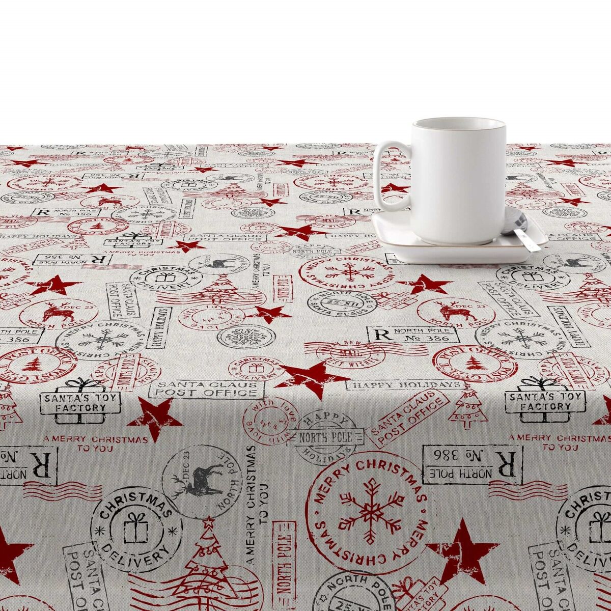 Fläckresistent bordsduk i harts Belum Merry Christmas Multicolour 100 x 150 cm - 2